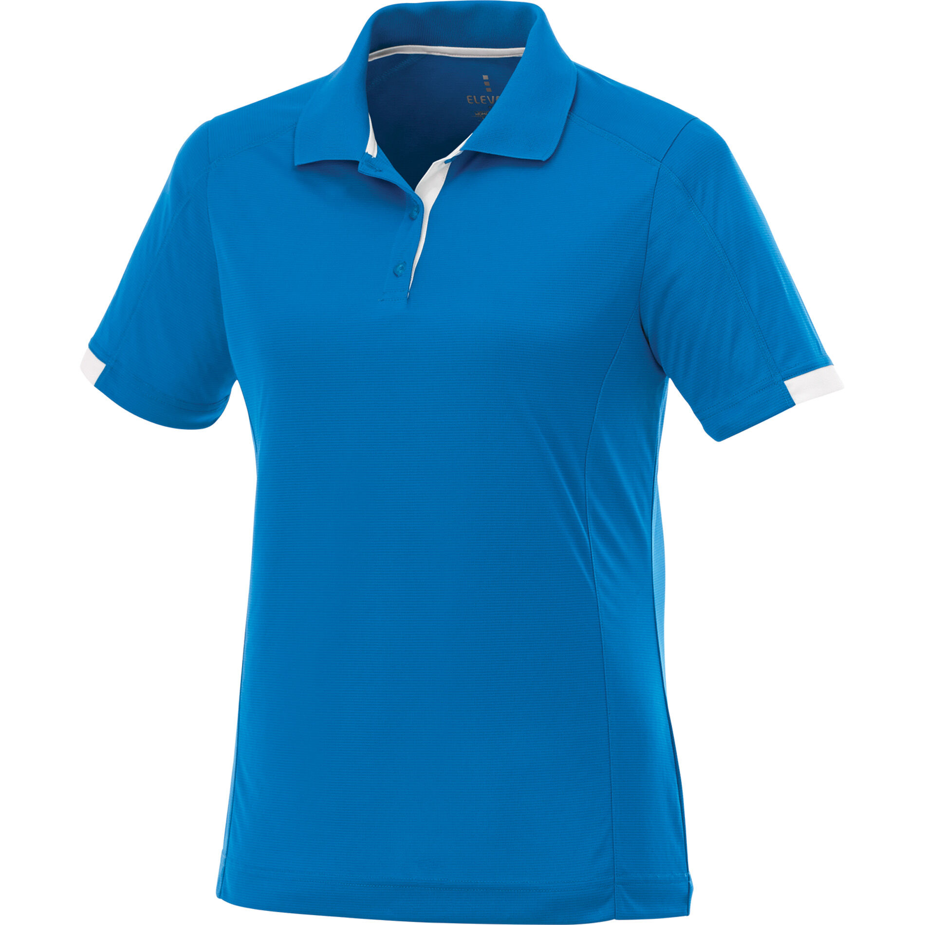 Custom Branded Kiso Short Sleeve Polo (Female) - Olympic Blue/Steel Grey