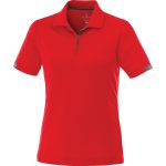 Branded Kiso Short Sleeve Polo (Female) Red/Steel Grey