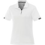 Branded Kiso Short Sleeve Polo (Female) White/Steel Grey