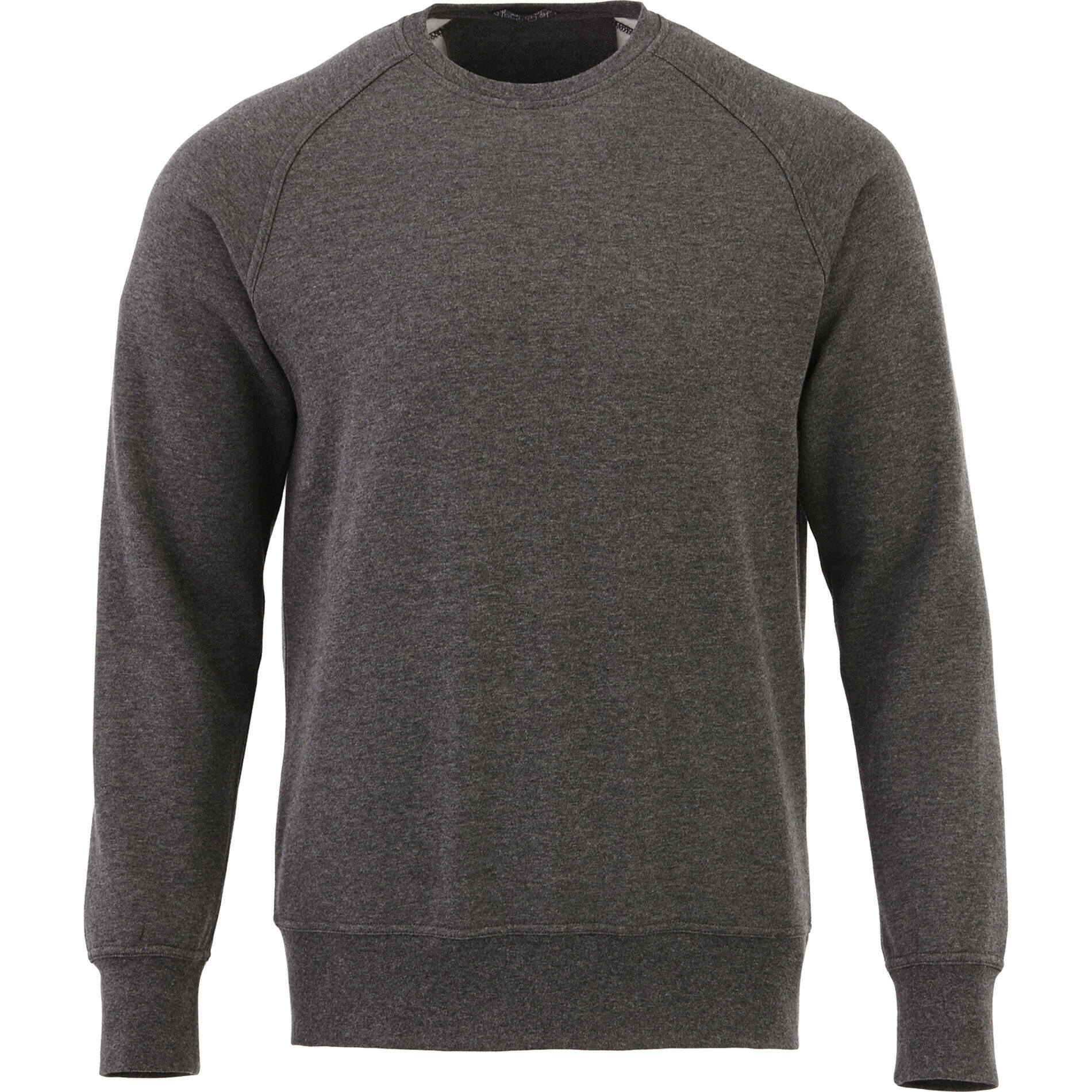 Custom Branded Kruger Fleece Crew (Male) - Heather Dark Charcoal