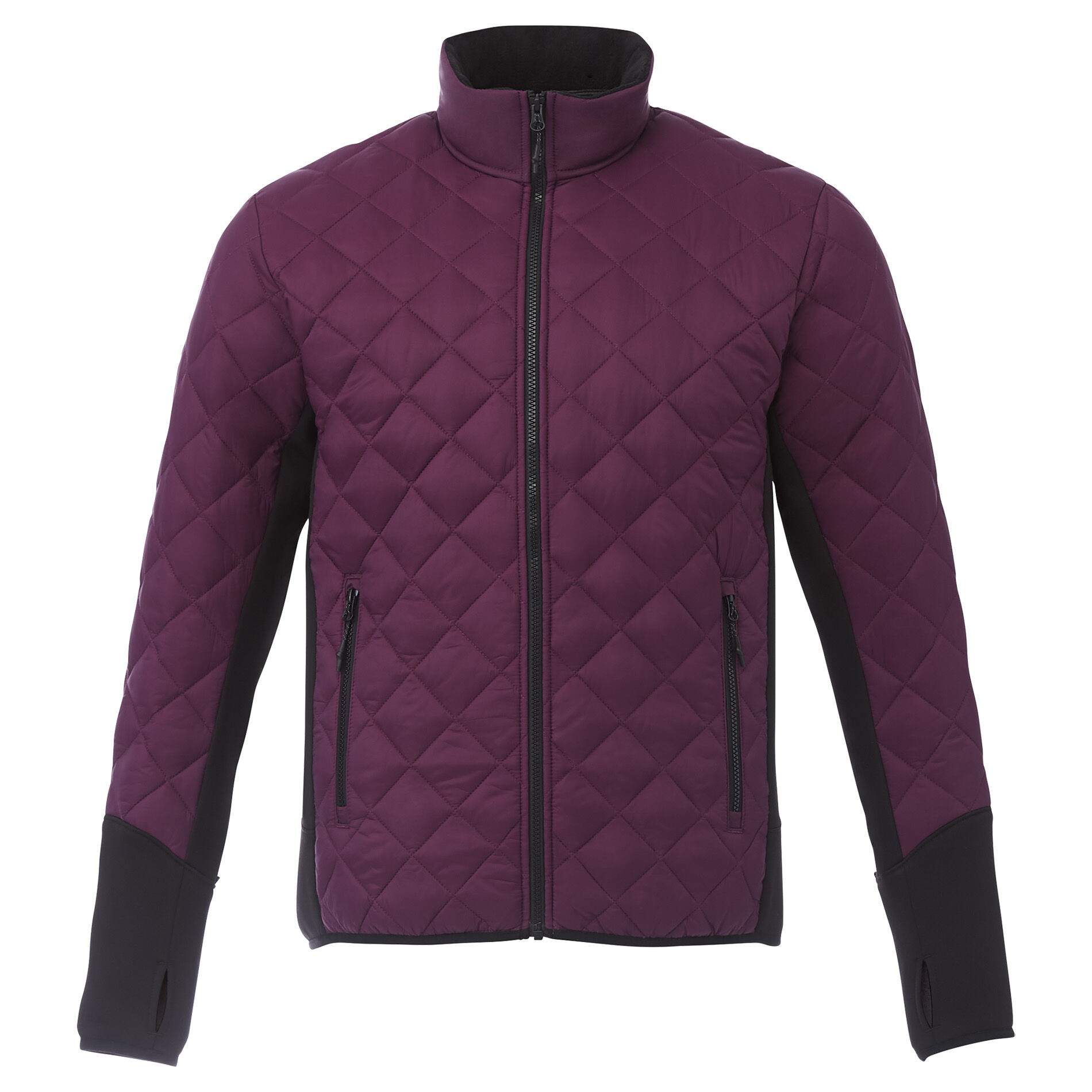 Branded Rougemont Hybrid Insulated Jacket (Male) Maroon/Black