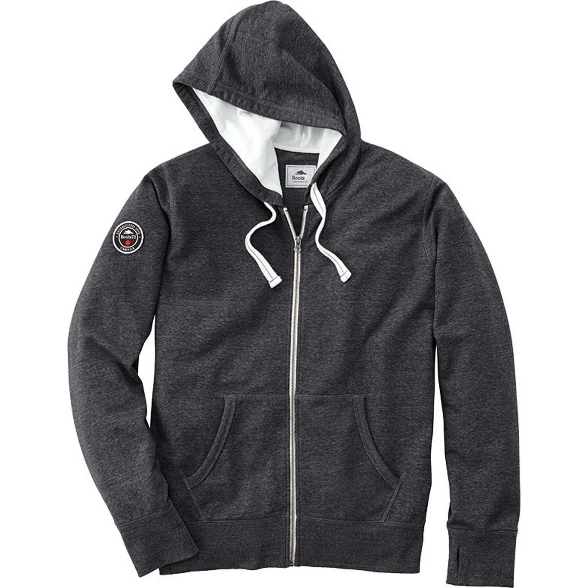 Custom Branded Roots73 Hoodies - Black Smoke Heather