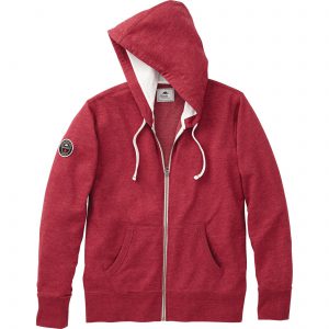 Branded Sandylake Roots73 Full Zip Hoody (Male) Dark Red Heather