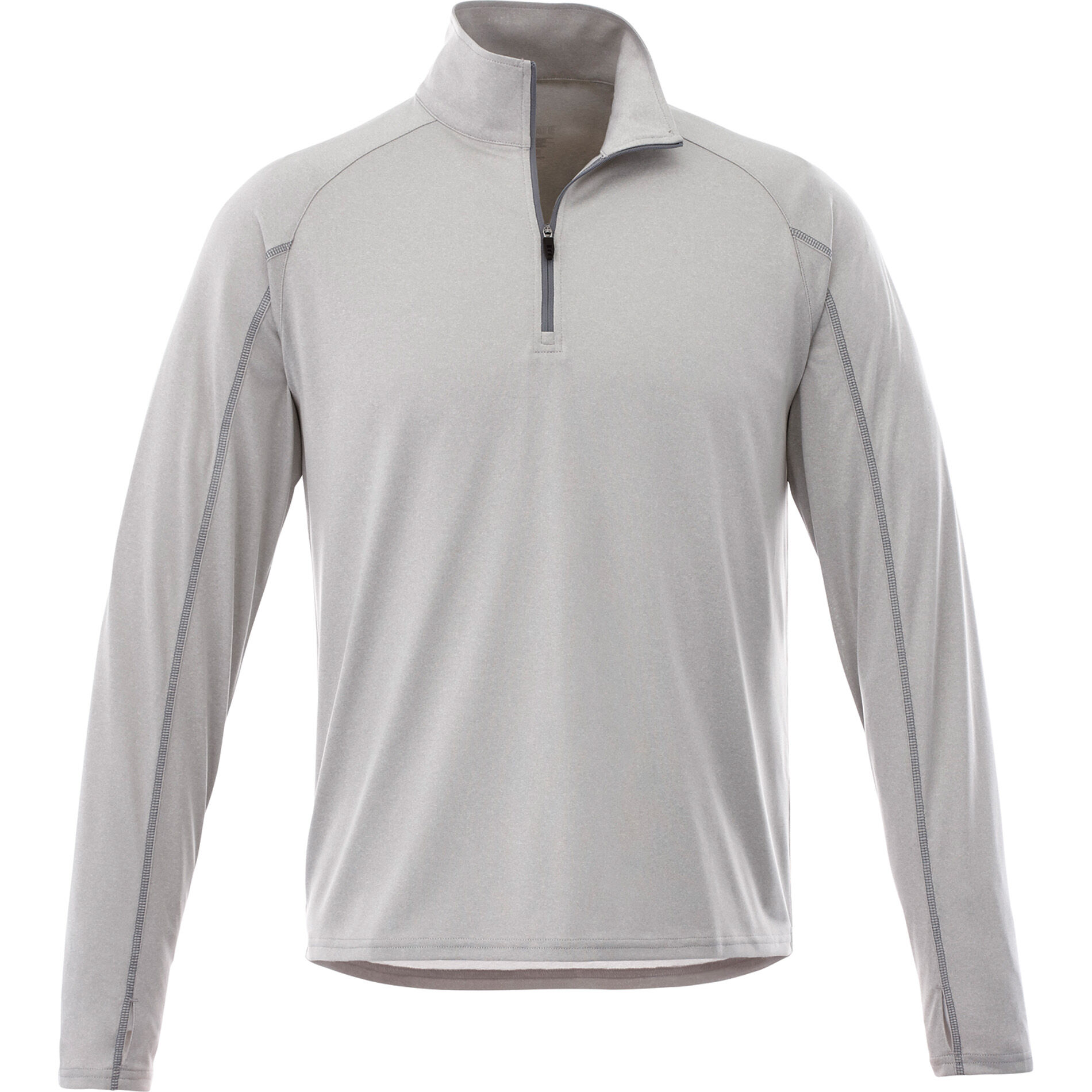 Branded Taza Knit Quarter Zip (Male) Silver Heather