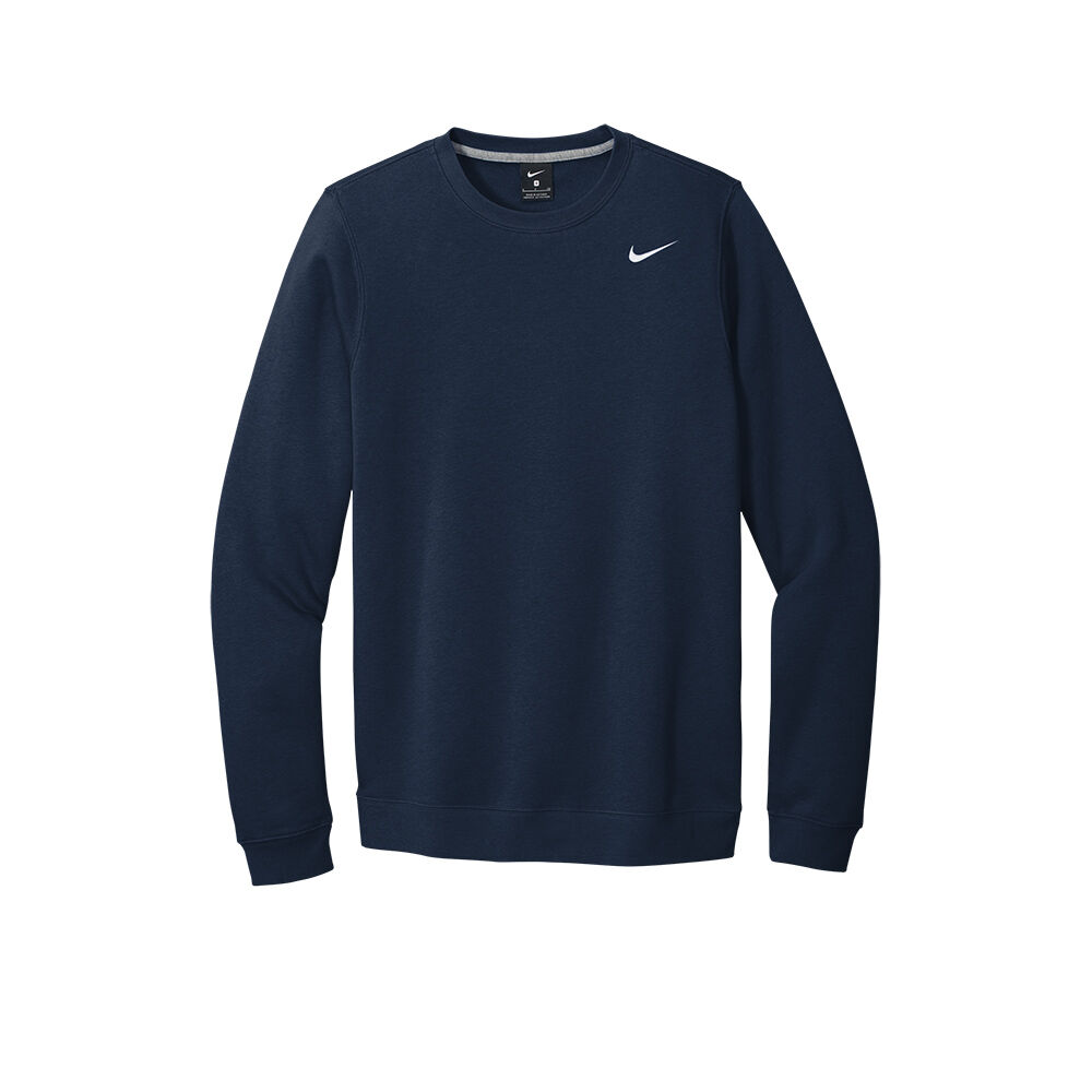 Branded Nike Club Fleece Crew (Male) Navy