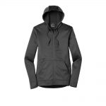 Branded Nike Ladies Therma-FIT Full-Zip Fleece Hoodie Anthracite