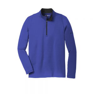 Branded Nike Dri-Fit Stretch 1/2 Zip Cover-Up (Male) Deep Royal Blue/ Black