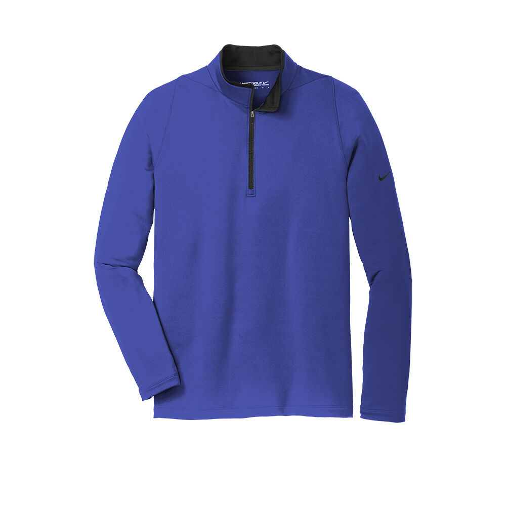 Custom Branded Nike Quarter Zips - Deep Royal Blue/ Black