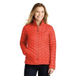 Branded The North Face Ladies ThermoBall Trekker Jacket Fire Brick Red