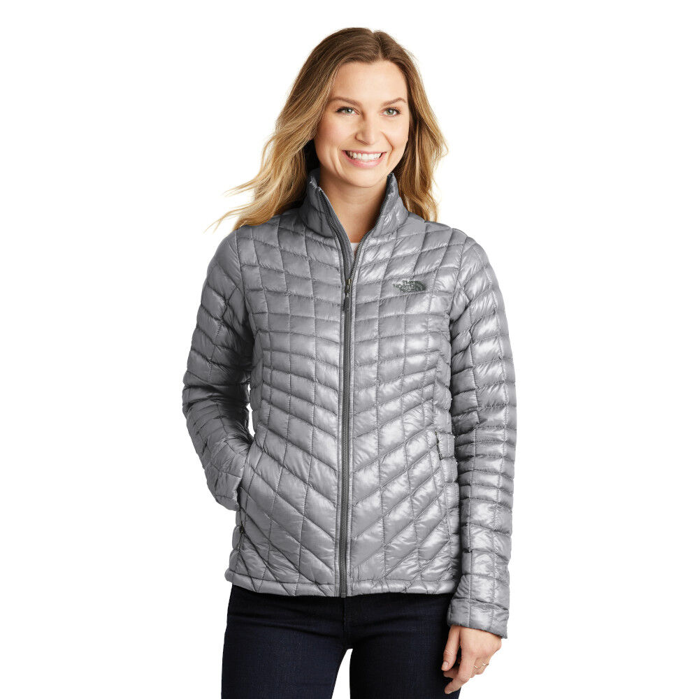 Branded The North Face Ladies ThermoBall Trekker Jacket Mid Grey