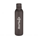 Branded 17 oz Thor Copper Vacuum Insulated Bottle Black