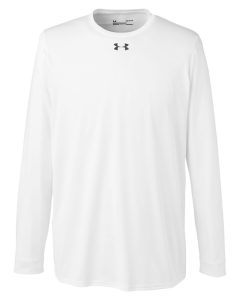 Branded Under Armour Men’s Long-Sleeve Locker Tee 2.0 White/Graphite