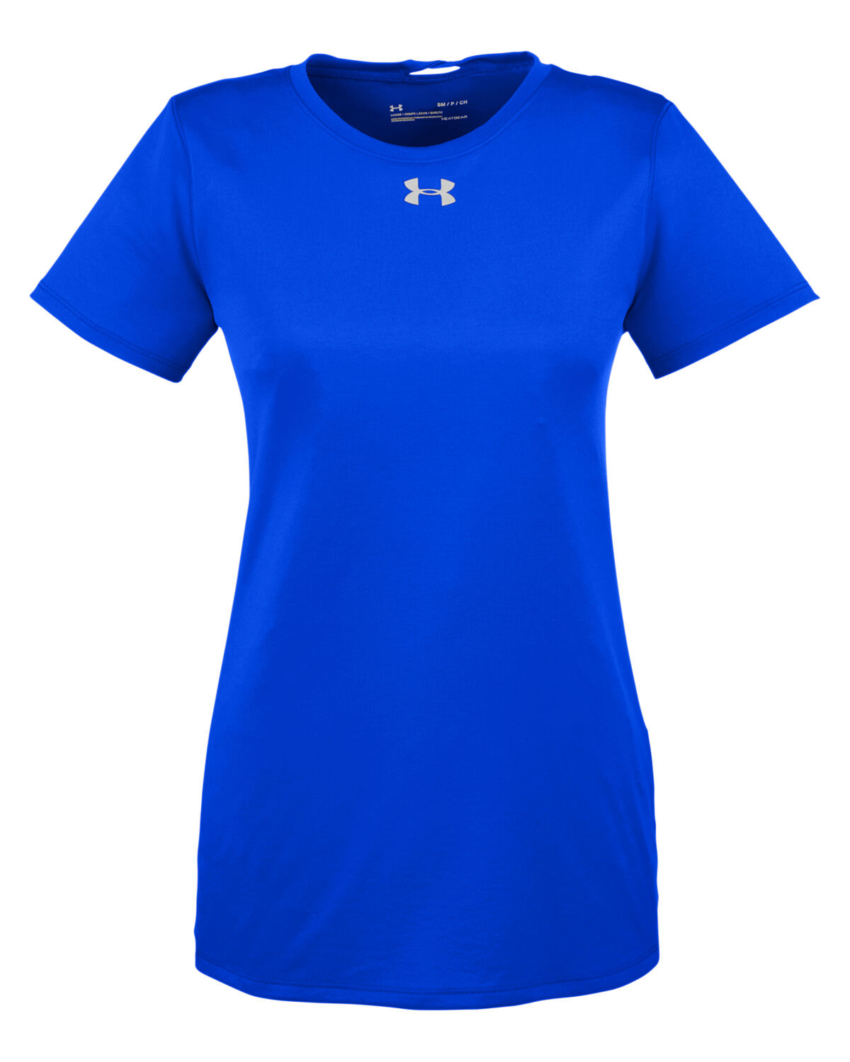 Branded Under Armour Ladies’ Locker T-Shirt 2.0 Royal/Metallic Silver