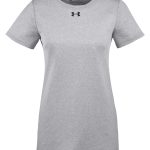 Custom Branded Under Armour T-Shirts - True Grey Heather/Black