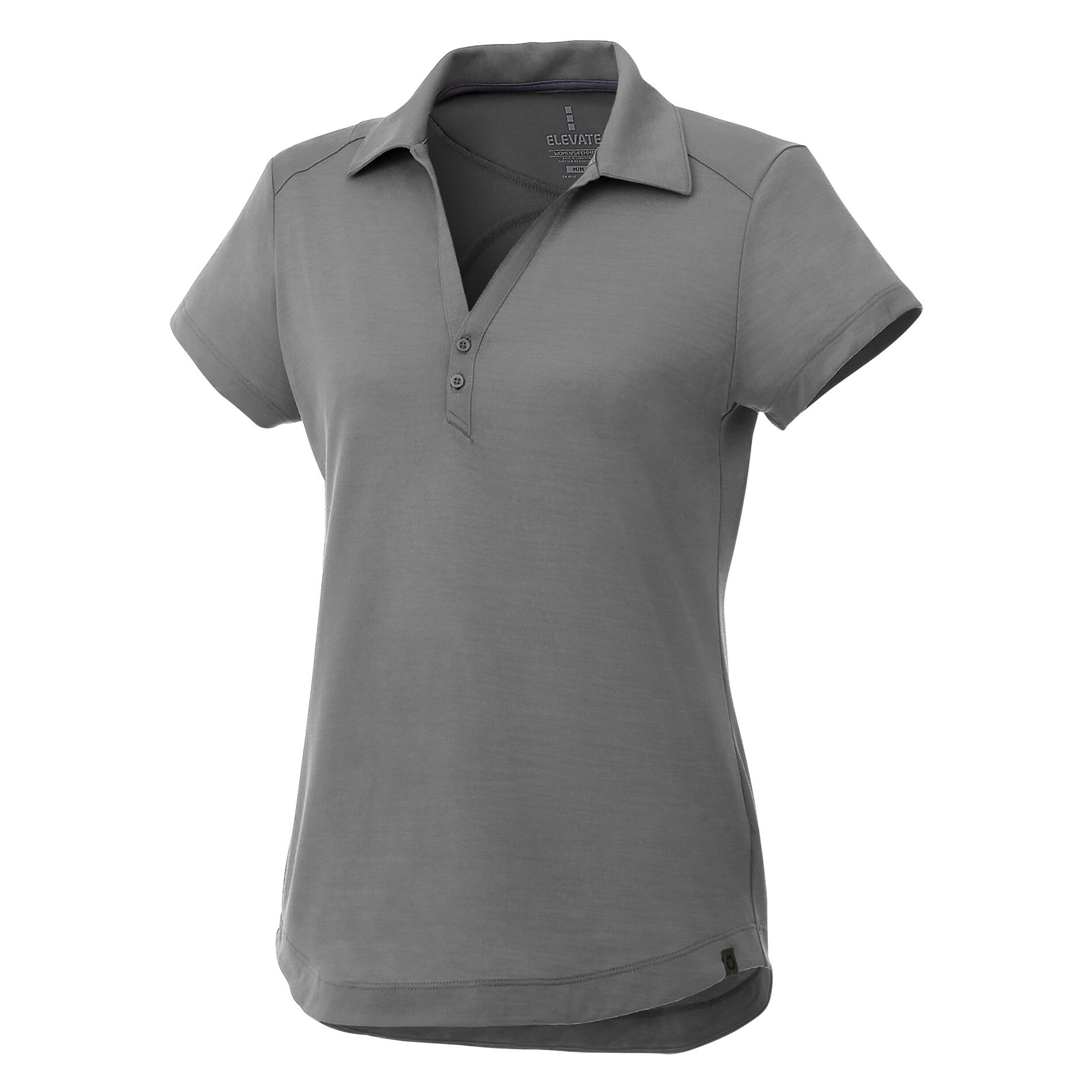 Branded Amos Eco SS Polo (Female) Steel Grey