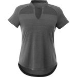 Custom Branded Antero Short Sleeve Polo (Female) - Heather Dark Charcoal