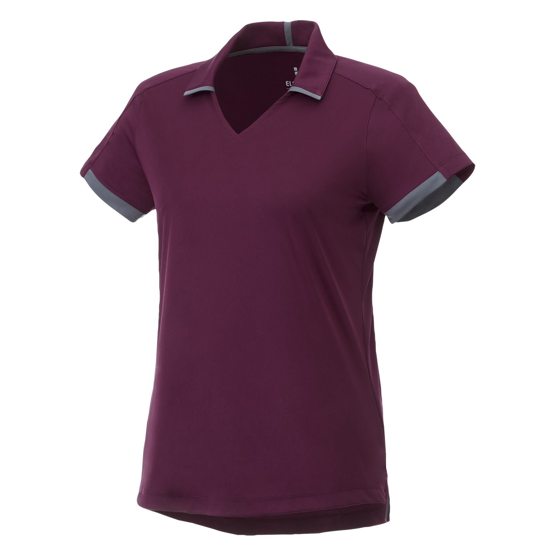 Custom Branded Cerrado SS Polo (Female) - Maroon/Grey Storm