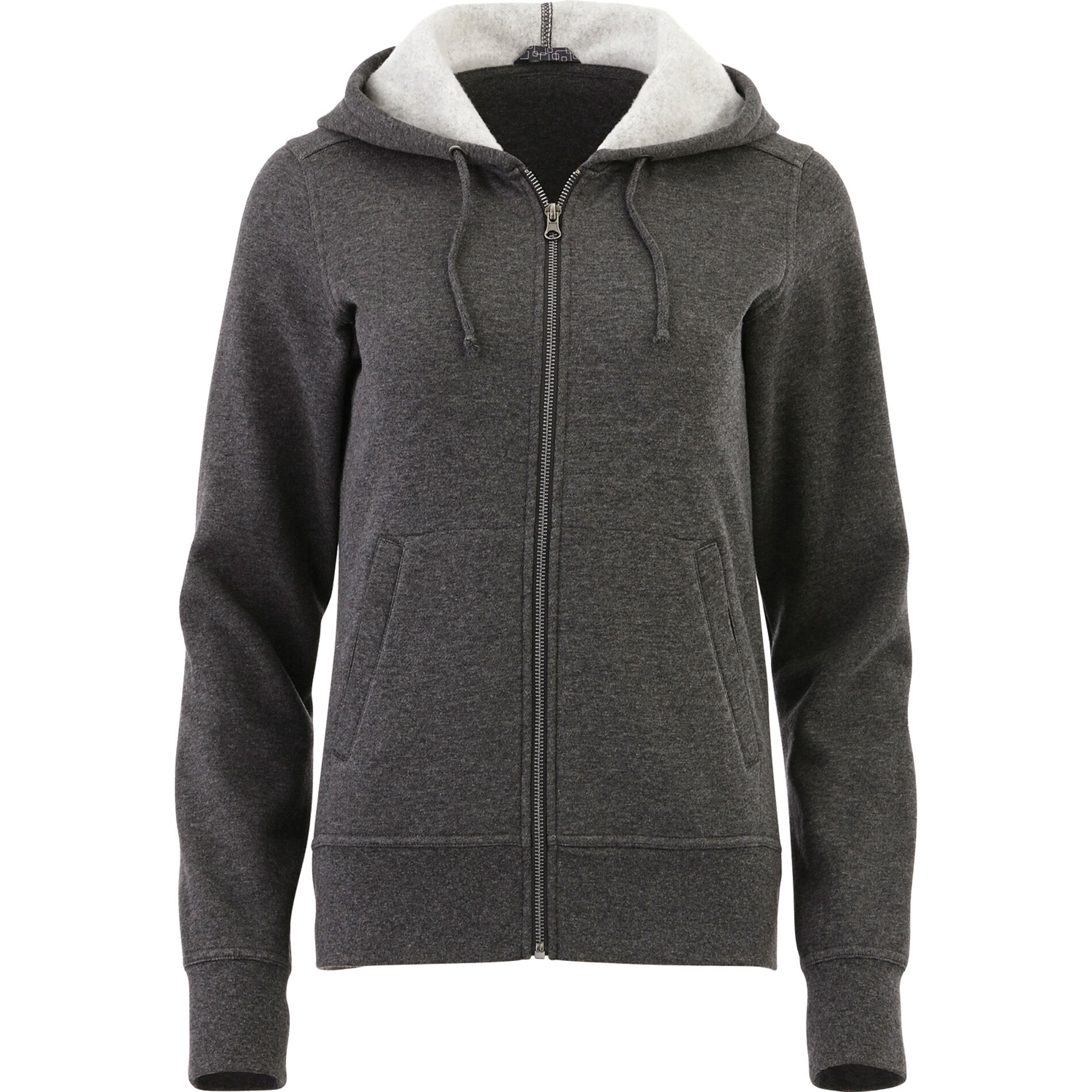 Branded Cypress Fleece Zip Hoody (Female) Heather Dark Charcoal