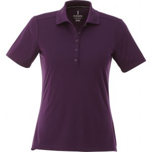 Branded Dade Short Sleeve Polo (Female) Dark Plum