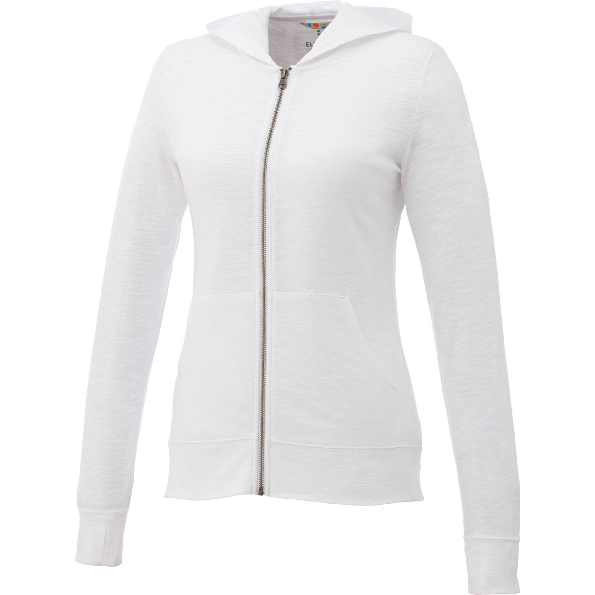 Branded Garner Knit Full Zip Hoody (Female) White