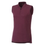 Branded Kinport Sleeveless Polo (Female) Maroon Heather