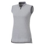 Custom Branded Kinport Sleeveless Polo (Female) - Silver Heather