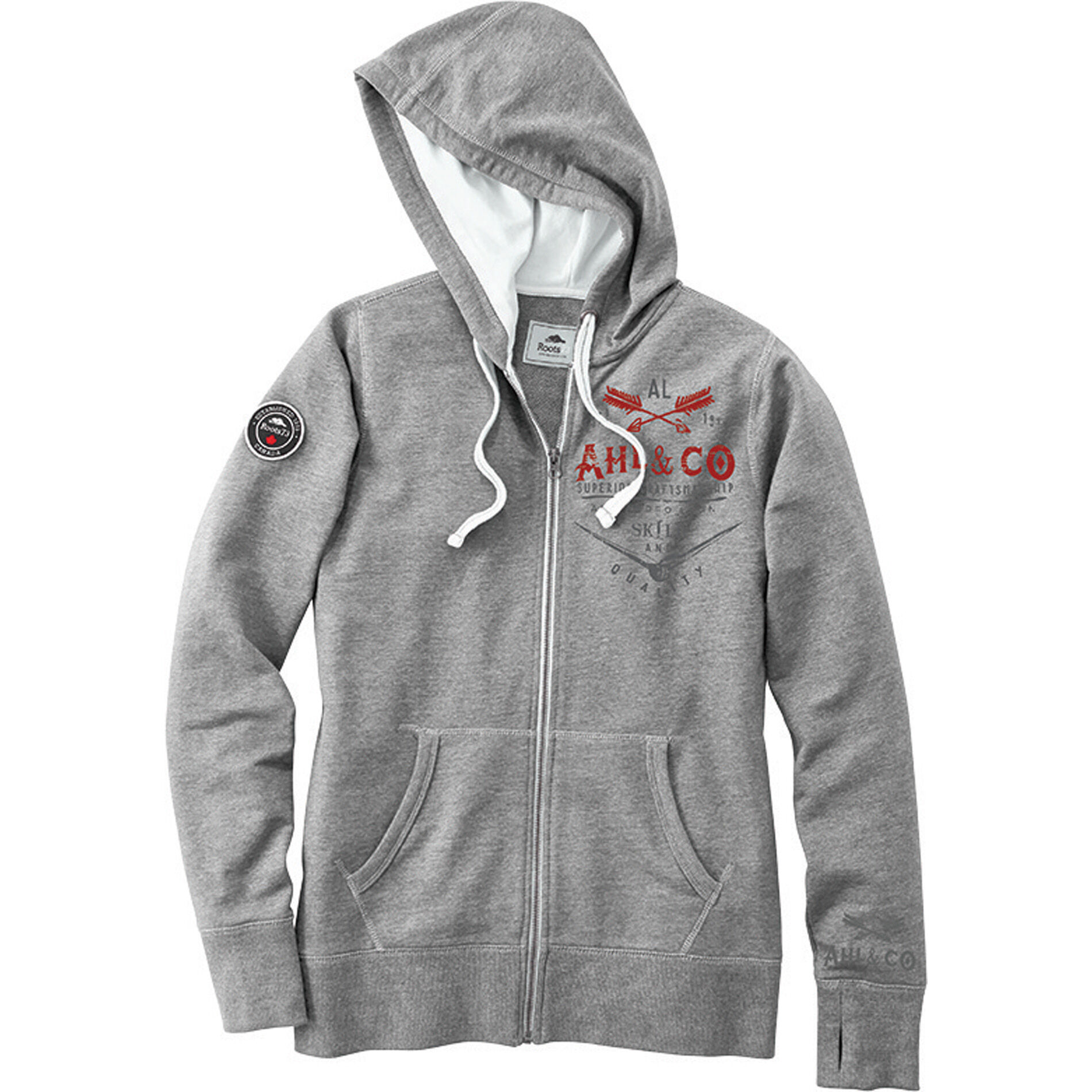 Branded Sandylake Roots73 Full Zip Hoody (Female) Grey Mix