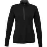 Custom Branded Vega Tech Half Zip (Female) - Black