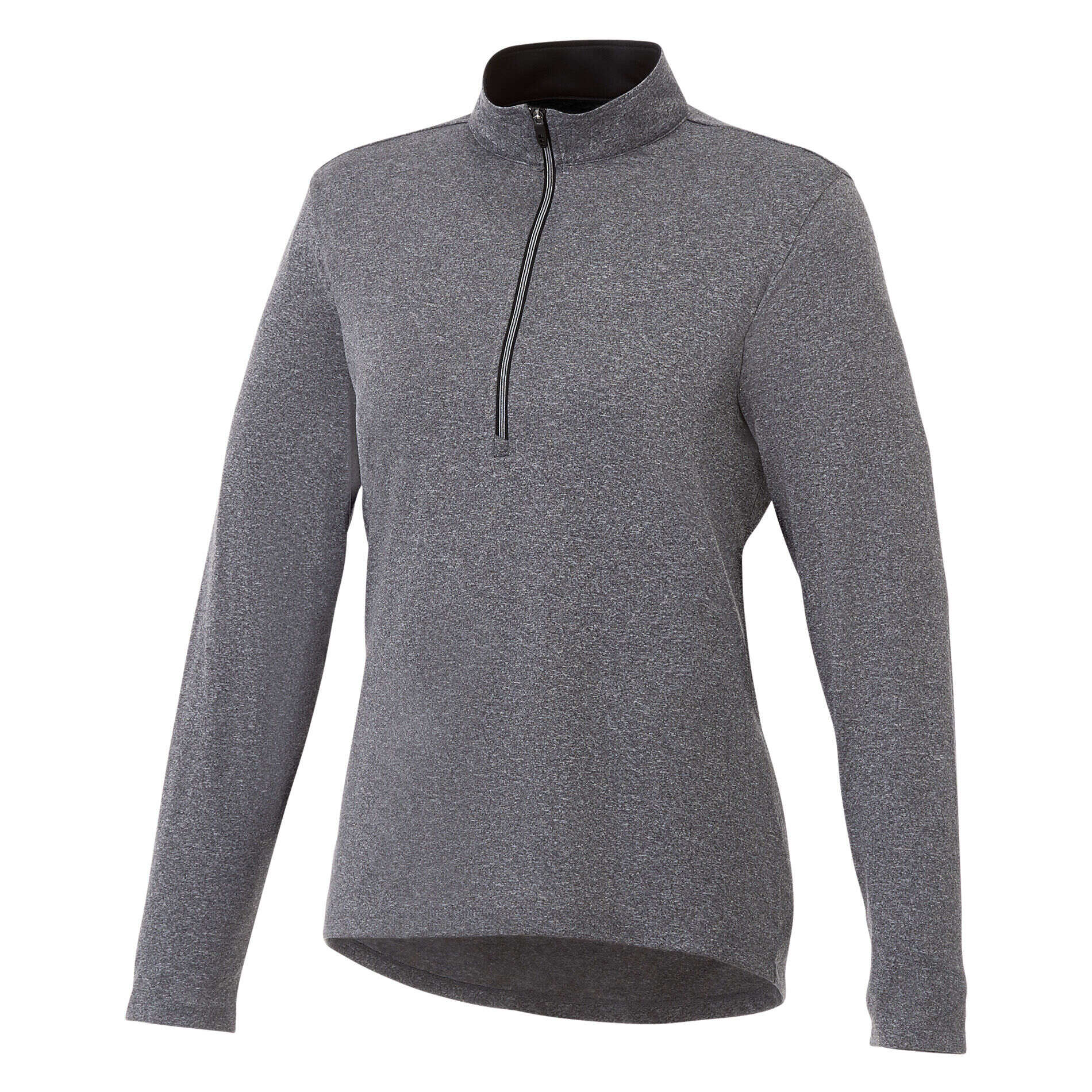 Custom Branded Vega Tech Half Zip (Female) - Heather Charcoal