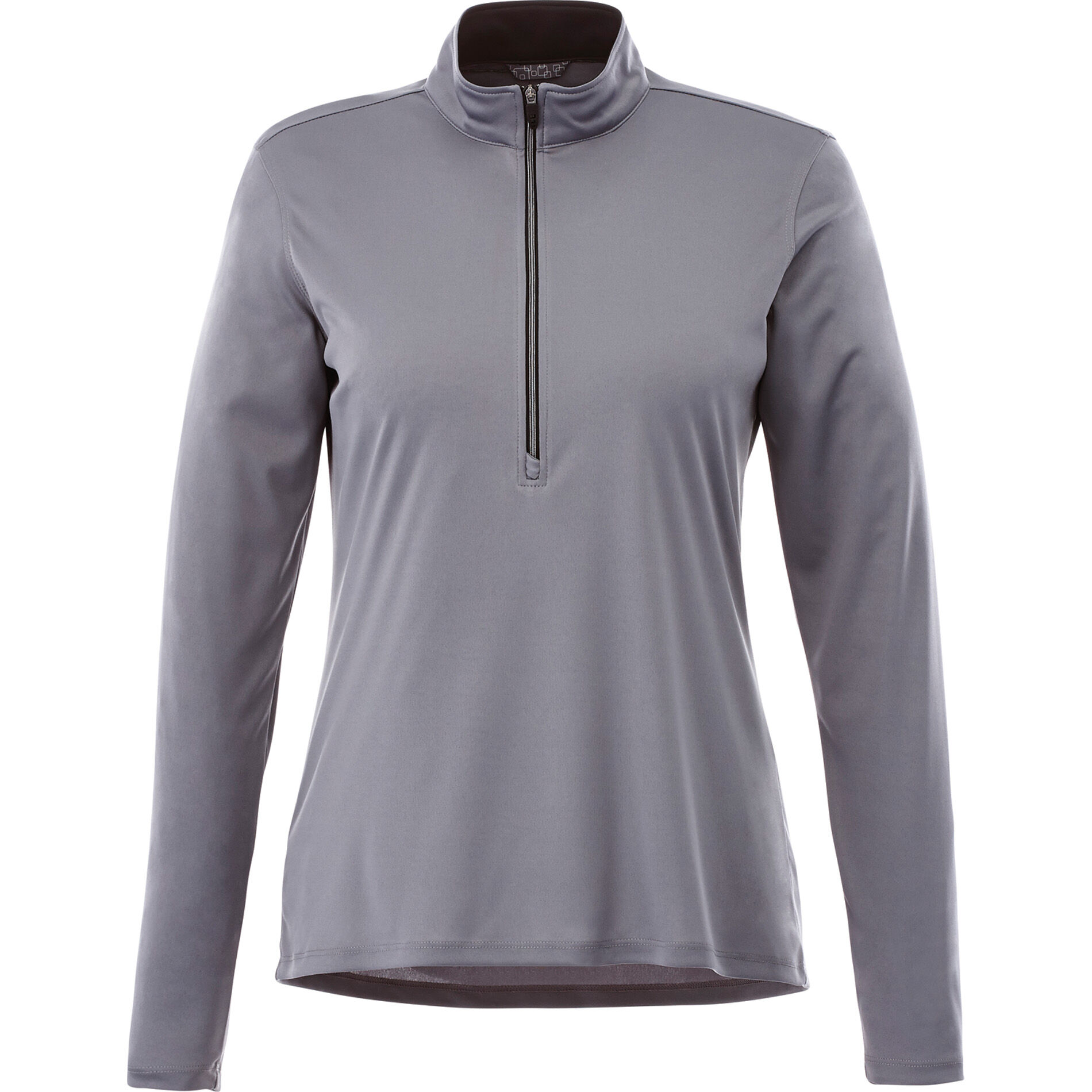 Custom Branded Vega Tech Half Zip (Female) - Steel Grey