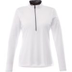 Custom Branded Vega Tech Half Zip (Female) - White