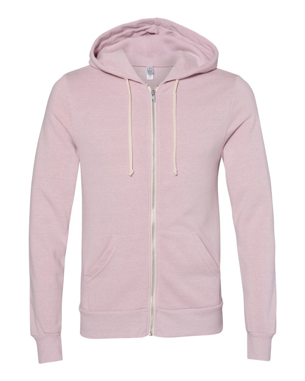 Branded Alternative Rocky Eco-Fleece Full Zip Hooded Sweatshirt Eco Rose Quartz