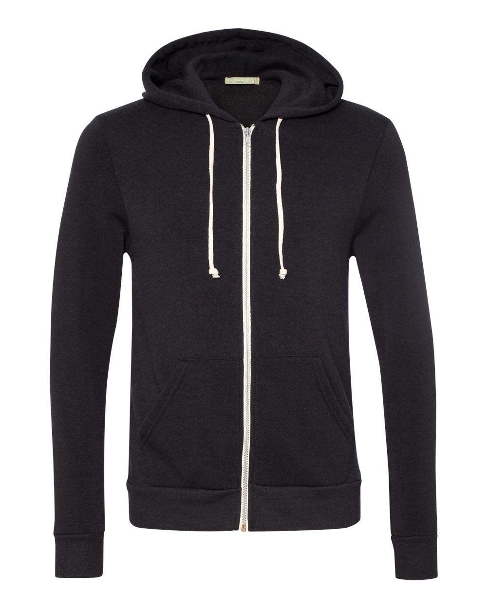 Branded Alternative Rocky Eco-Fleece Full Zip Hooded Sweatshirt Eco True Black