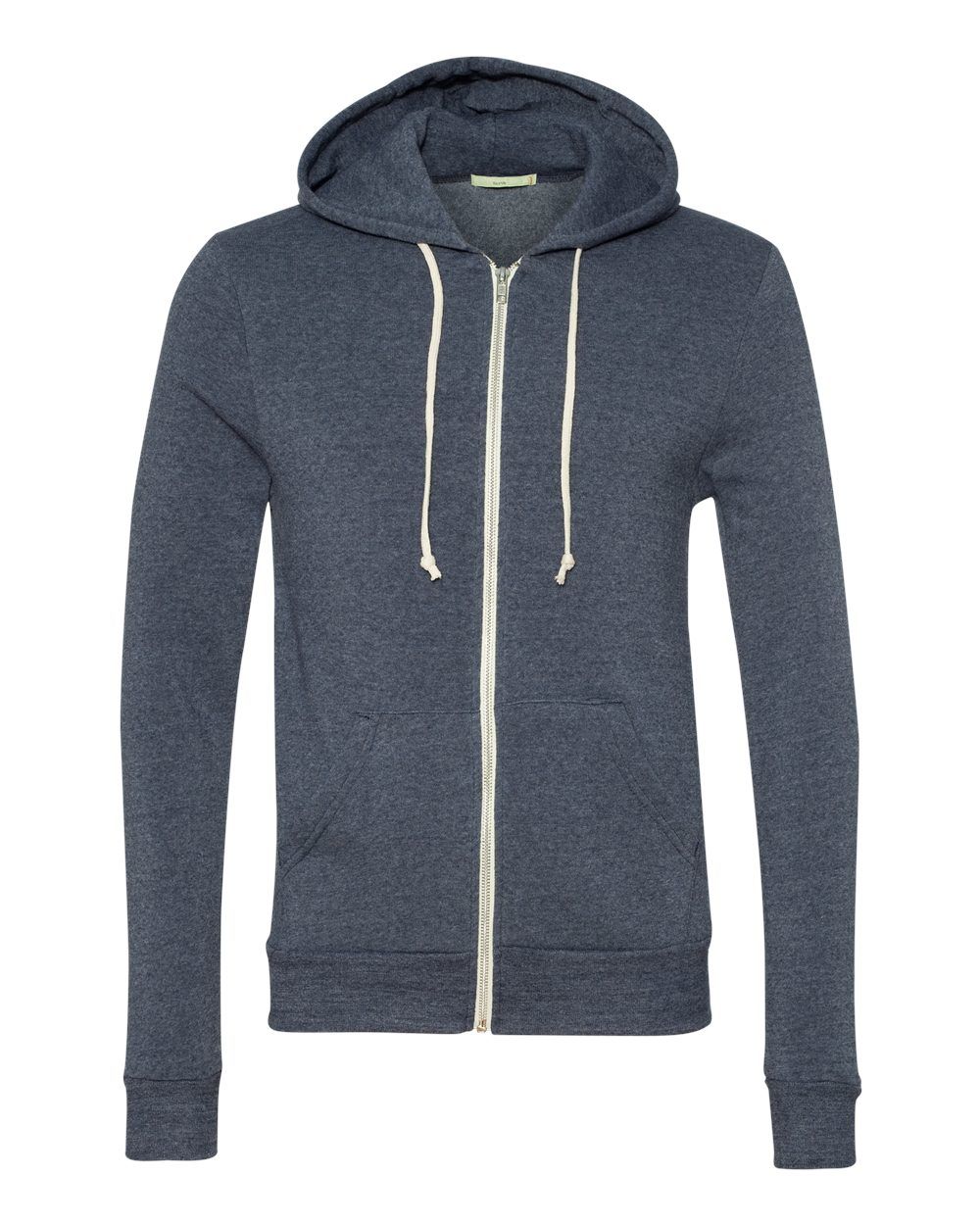 Branded Alternative Rocky Eco-Fleece Full Zip Hooded Sweatshirt Eco True Navy