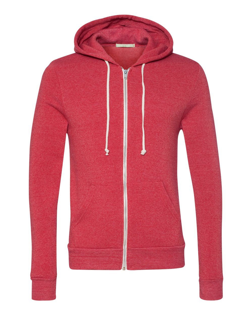 Branded Alternative Rocky Eco-Fleece Full Zip Hooded Sweatshirt Eco True Red