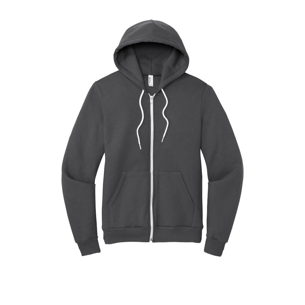 Branded American Apparel Flex Fleece Zip Hoodie Asphalt