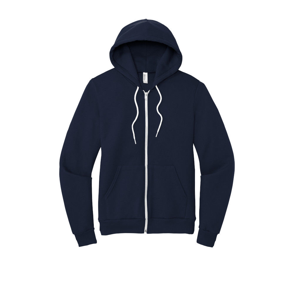 Branded American Apparel Flex Fleece Zip Hoodie Navy