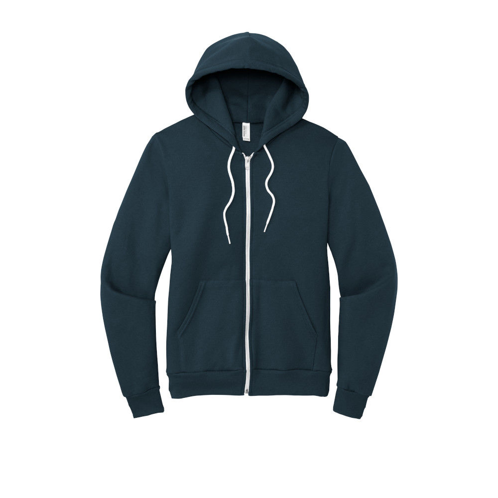 Branded American Apparel Flex Fleece Zip Hoodie Sea Blue