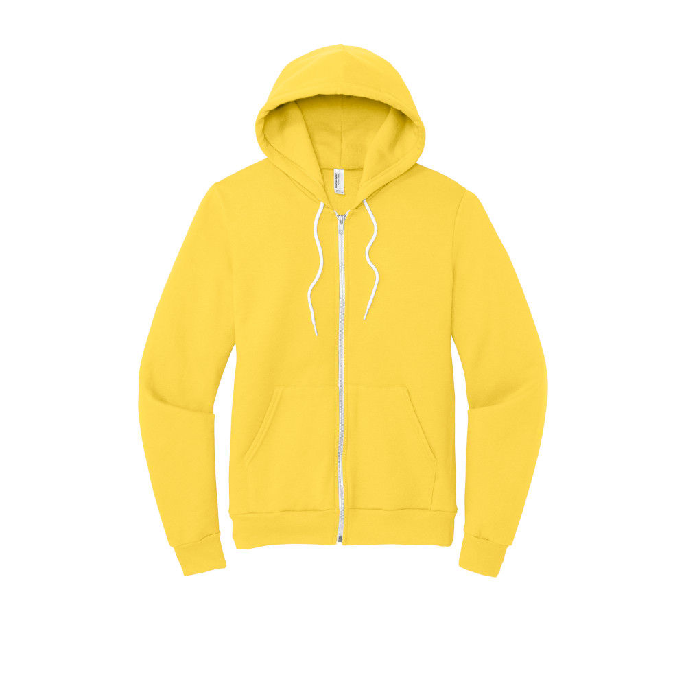 Branded American Apparel Flex Fleece Zip Hoodie Sunshine