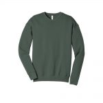 Custom Branded Bella+Canvas Crew - Military Green