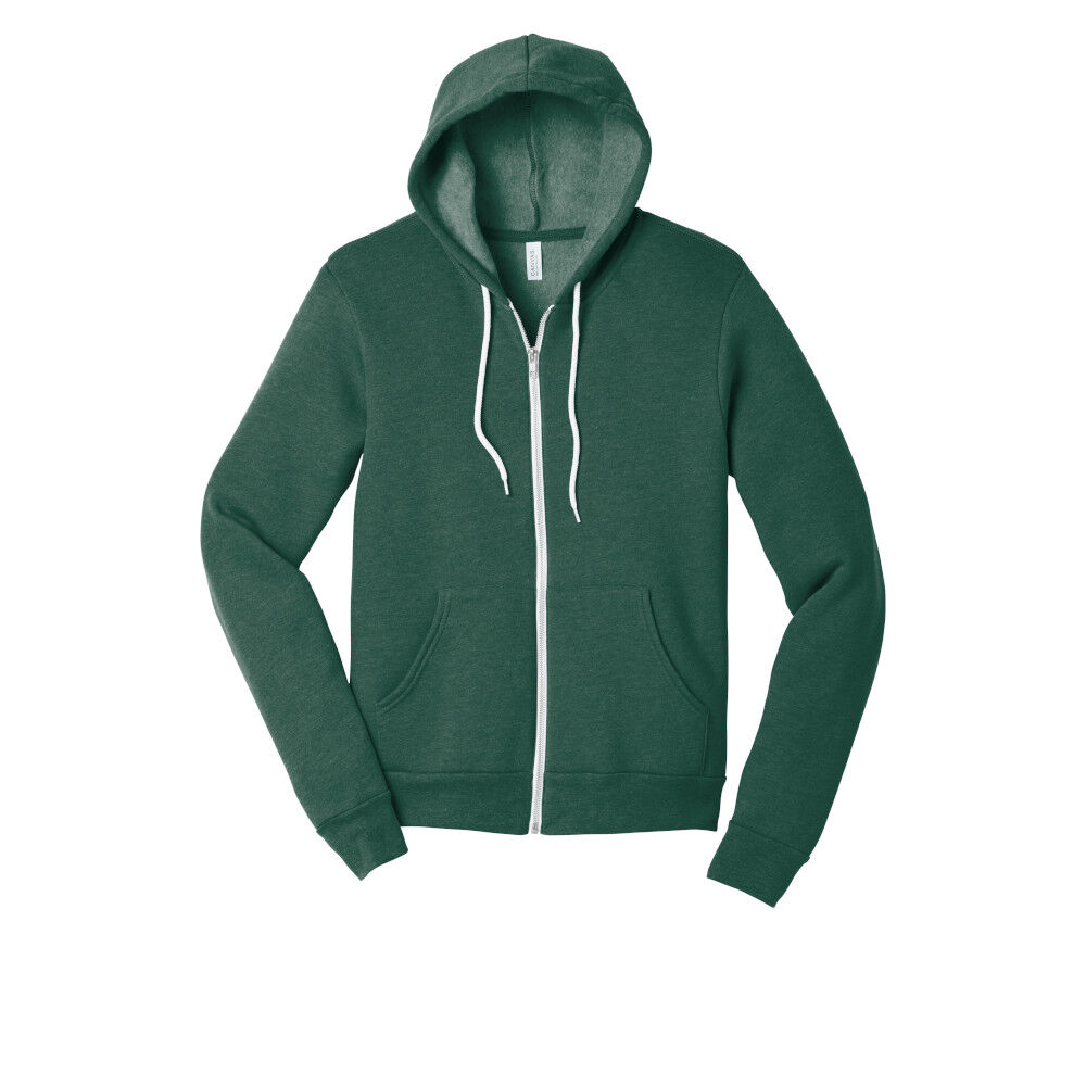 Custom Branded Bella+Canvas Hoodies - Heather Forest