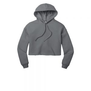 Branded Bella+Canvas Women’s Sponge Fleece Cropped Hoodie Storm