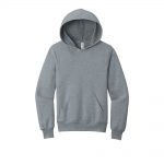 Branded Bella+Canvas Youth Sponge Fleece Pullover Hoodie Athletic Heather