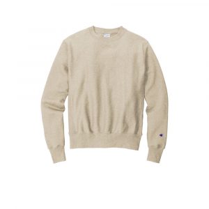 Branded Champion Reverse Weave Crewneck Sweatshirt Oatmeal Heather