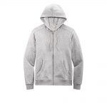 Branded District Re-Fleece Full-Zip Hoodie Light Heather Grey