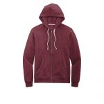 Custom Branded District Hoodies - Maroon Heather