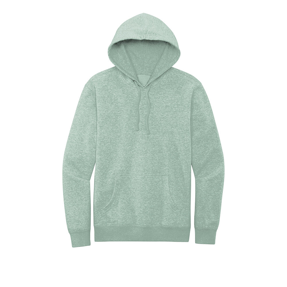 Custom Branded District Hoodies - Heathered Dusty Sage