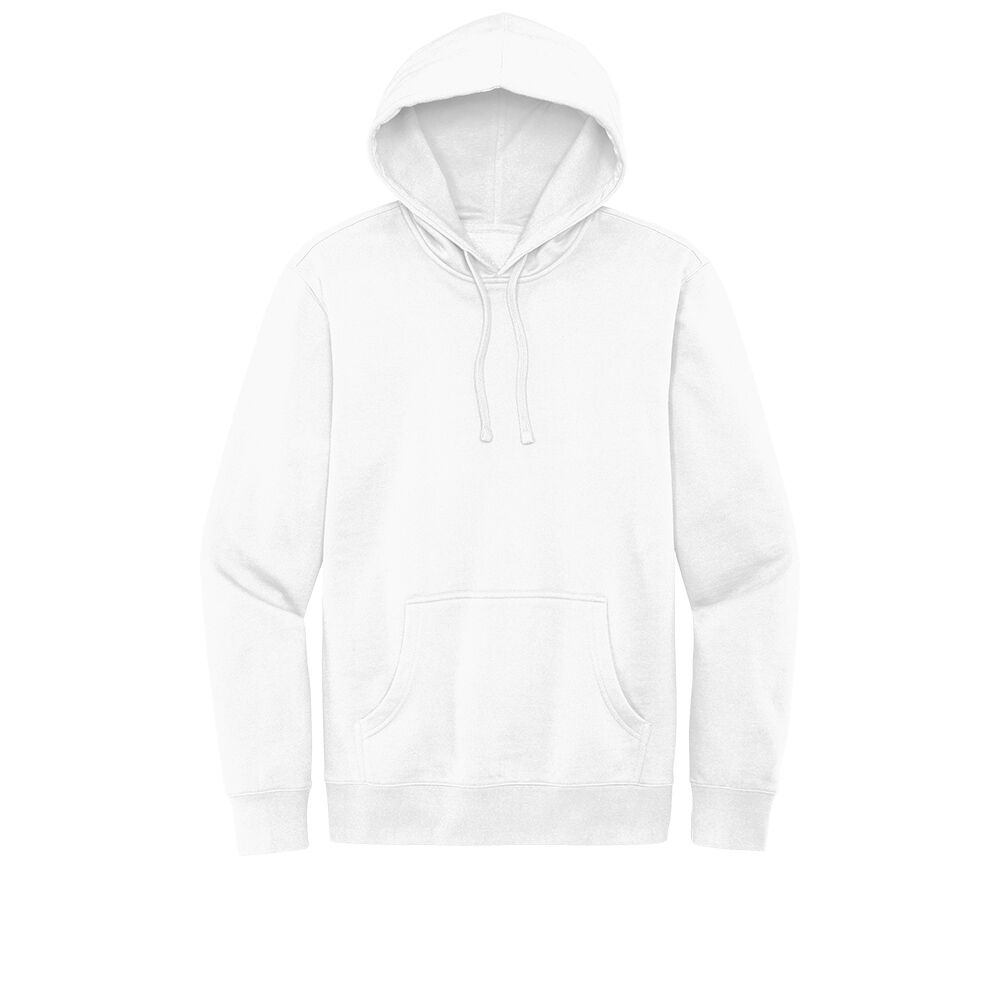 Custom Branded District Hoodies - White