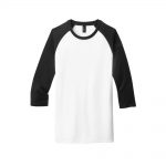 Branded District Very Important Tee 3/4 Sleeve Raglan Black/White