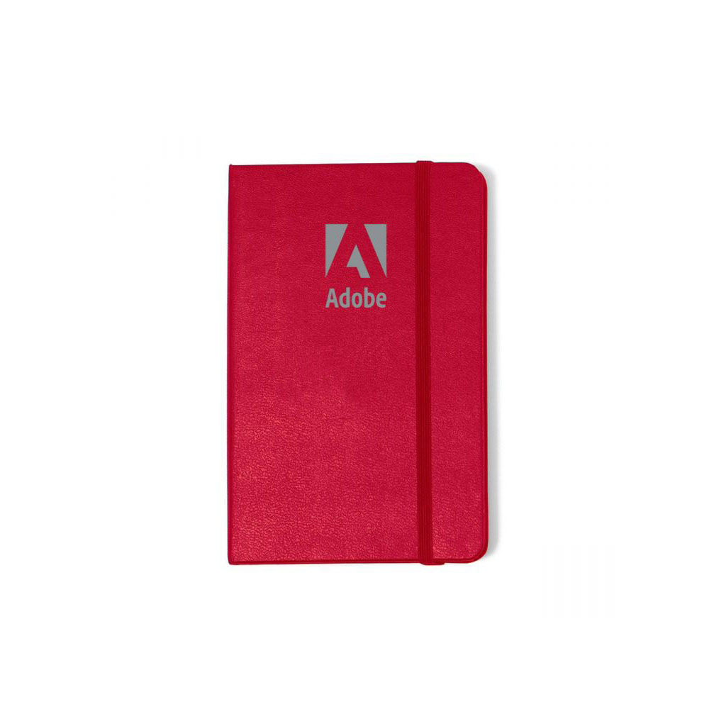 Branded Moleskine Hard Cover Ruled Pocket Notebook Red